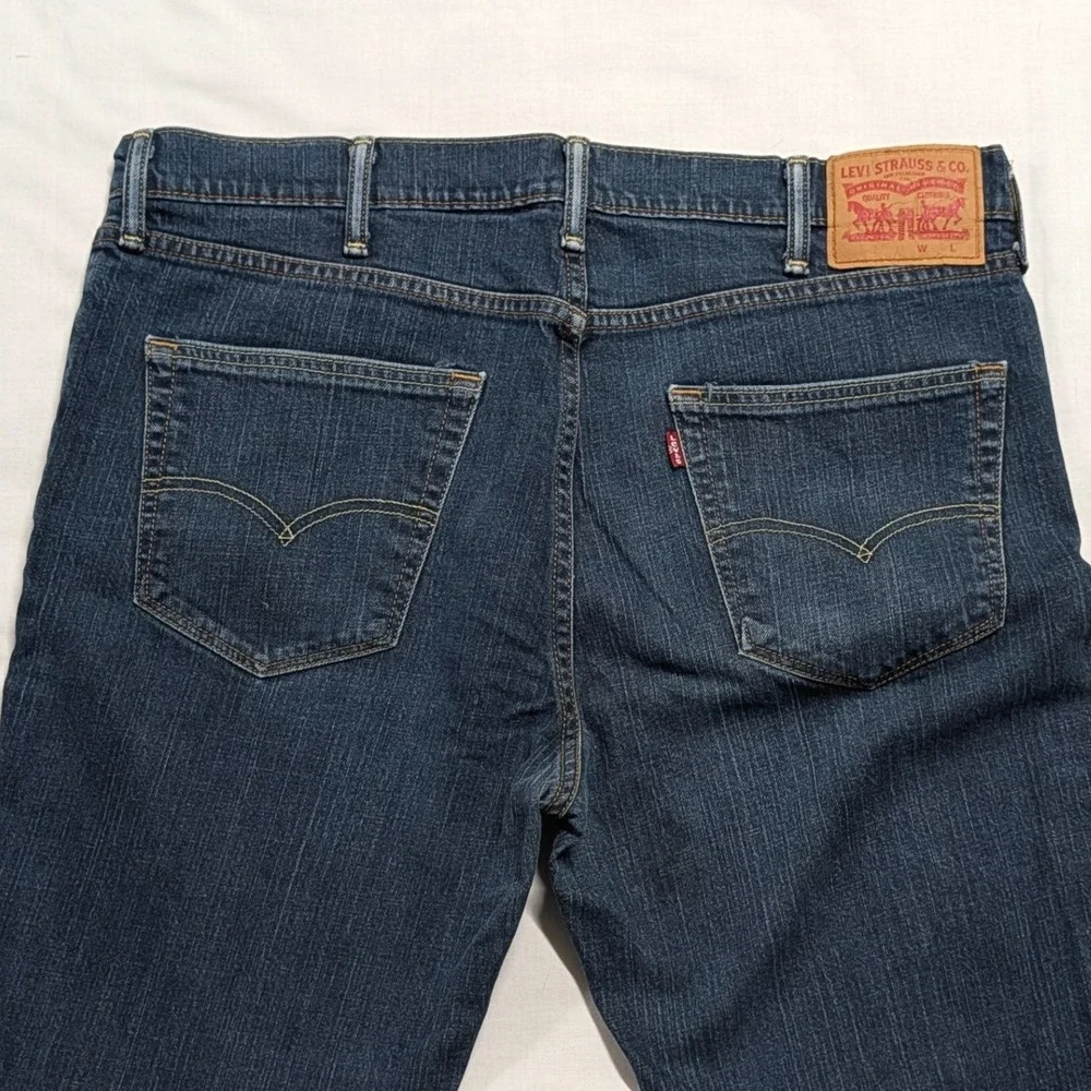 Levi's 511 Slim Fit Mens Jeans Dark Wash Denim Blue W38 L36